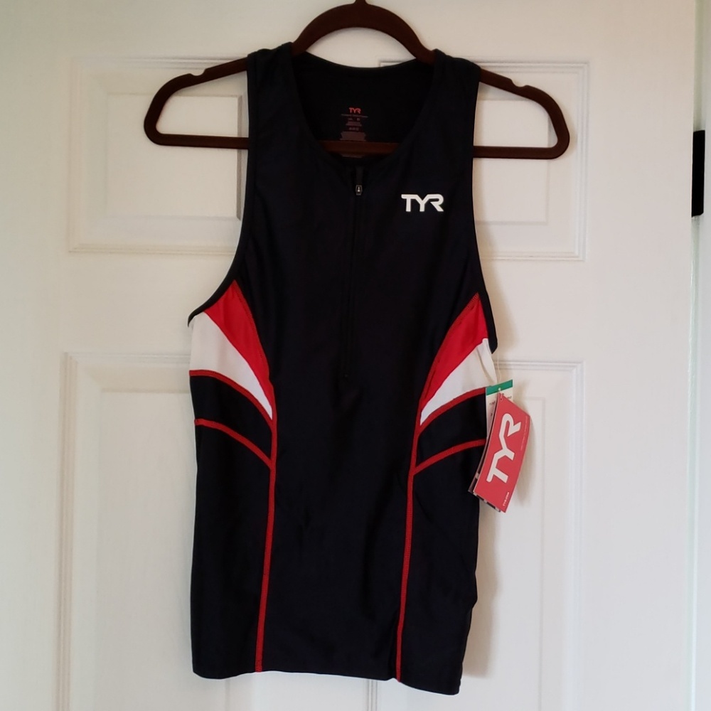 Mens TYR Triathlon Running Tank Top